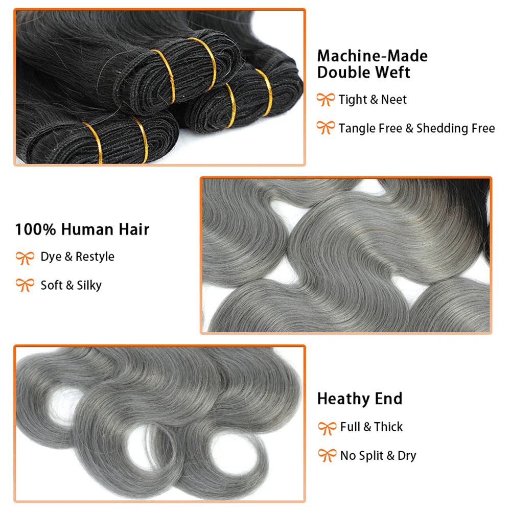 DBO MALL Virgin Body Wave Hair Wig 3 Bundles