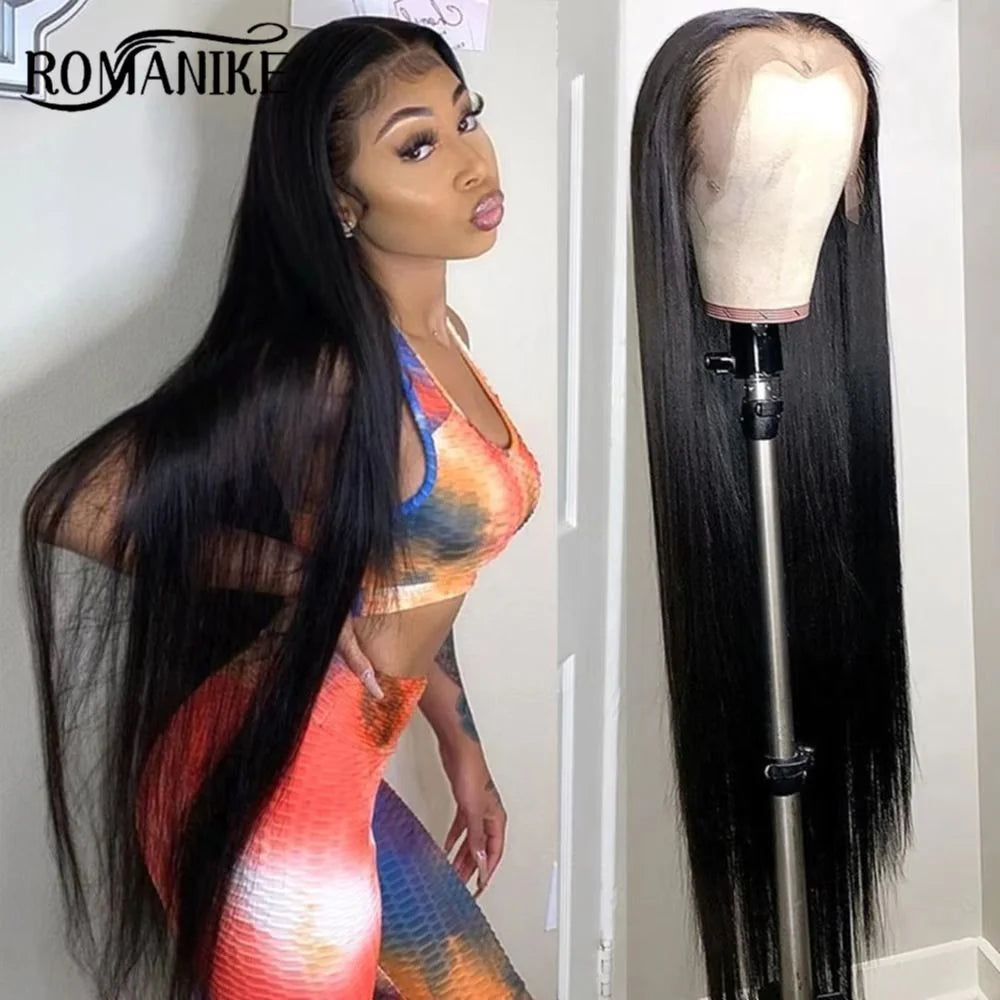 DBO MALL Straight Wig with 4x4 Lace Closure