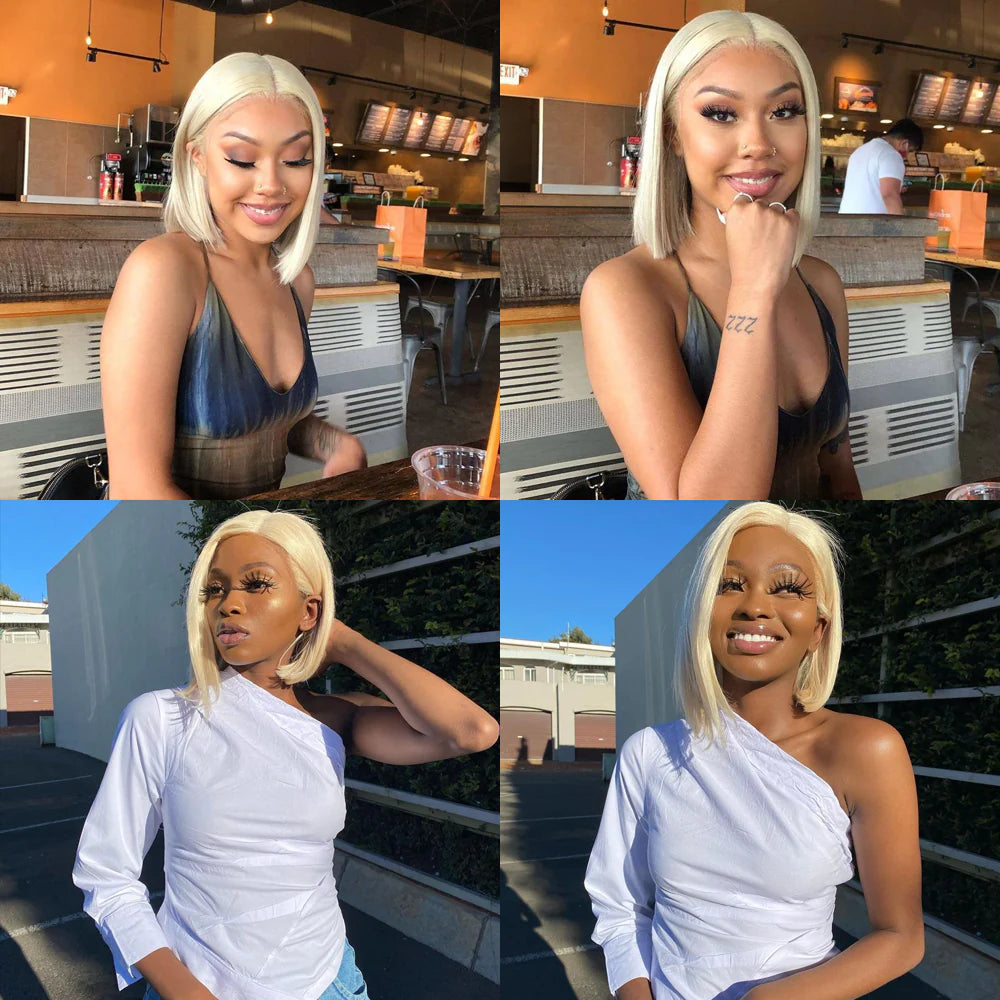 DBO MALL 13x4 Straight Bob Lace Frontal Wig