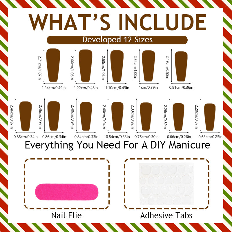 DBO Mall Beatiful Pure Hand-made Press On Nails #GZ-87-79