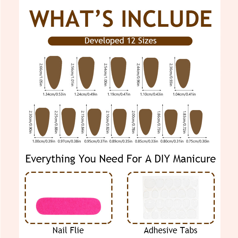 DBO Purl Hand Made Fake Nails 90-51