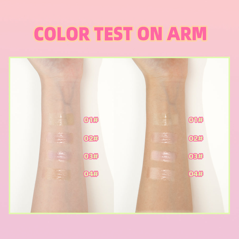DBO MALL Q2424 4 colors Fruit Flavored  Lip Gloss oil Set