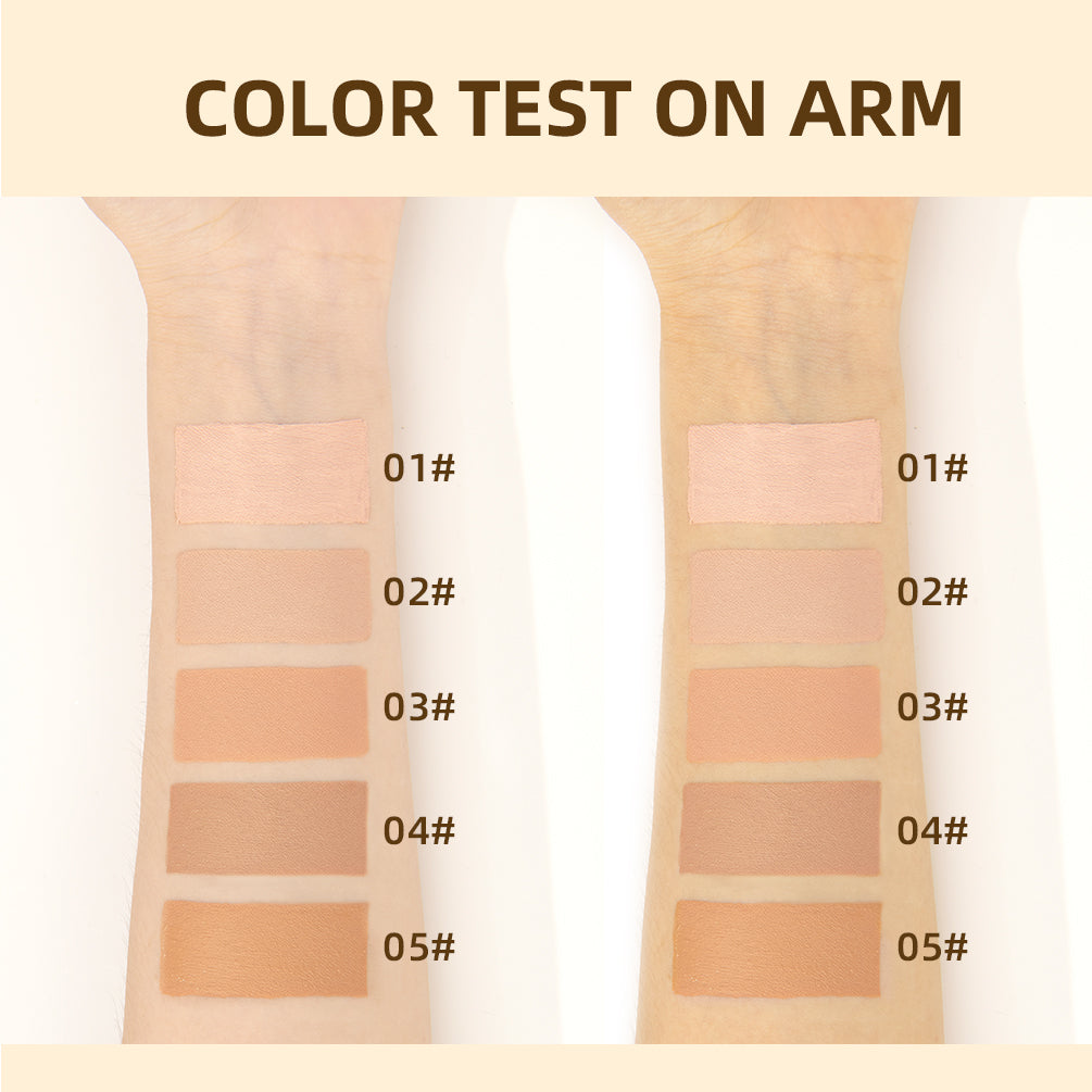 DBO MALL Q2405 Liquid Concealer Makeup Kit 5 colors Tinted moist foundation