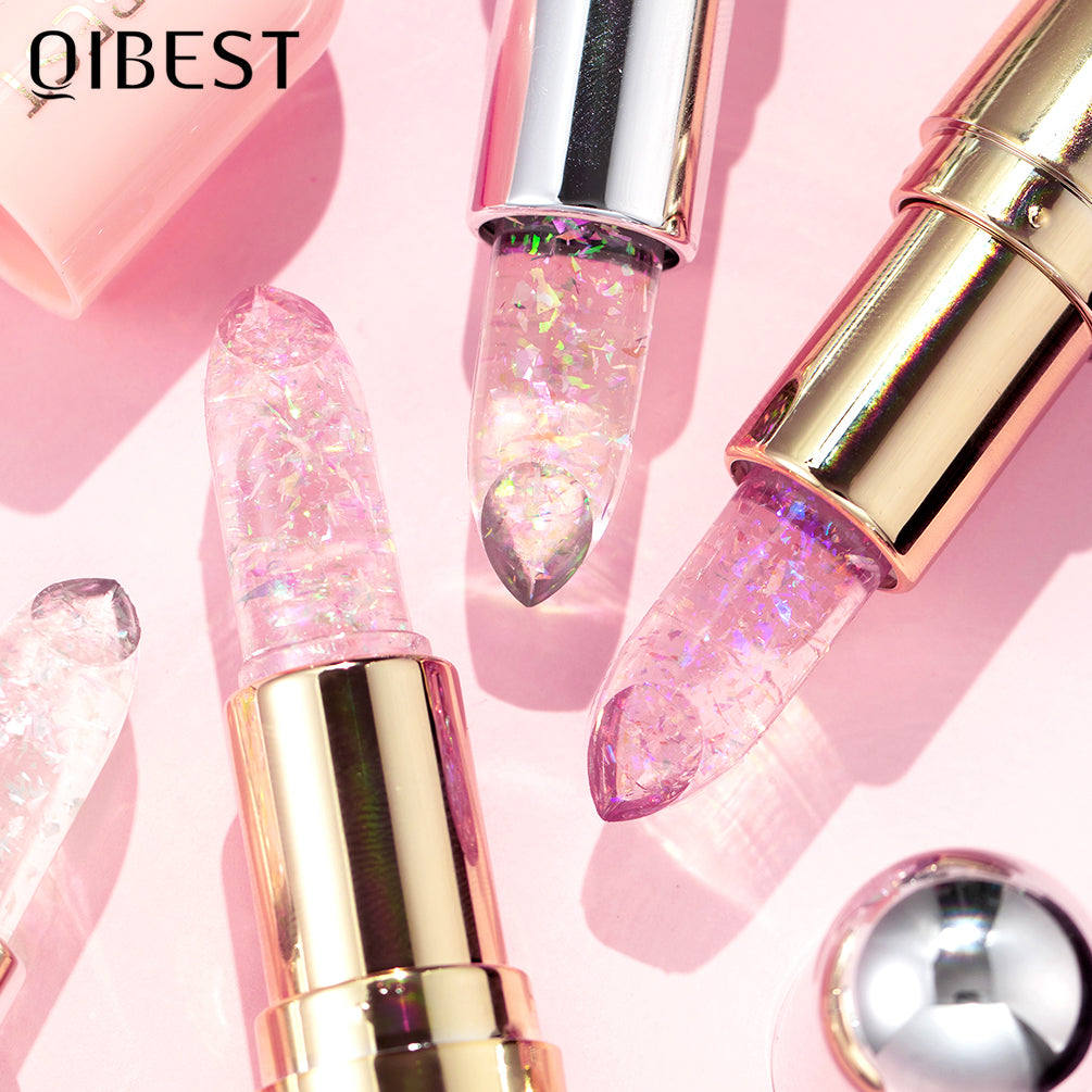 DBO MALL Q2398 3pcs Color Changing Lipstick and Glitter Confetti Balm