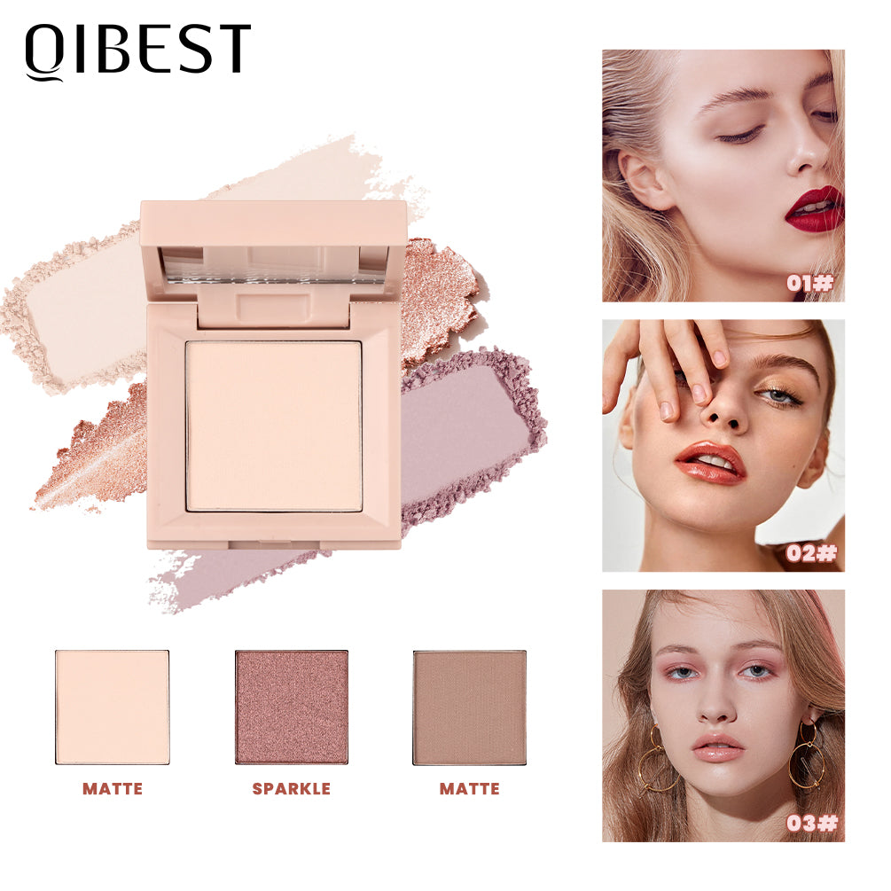 DBO MALL Q2395 3 Colors Matte and Glitter Eyeshadow