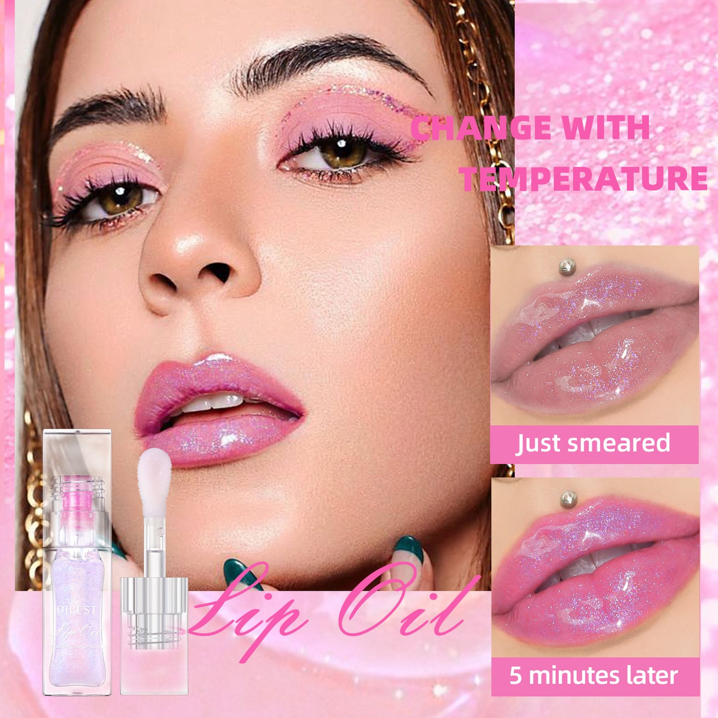 DBO MALL Q2394 Changing Moisturizing Lip Glow Gloss Oil