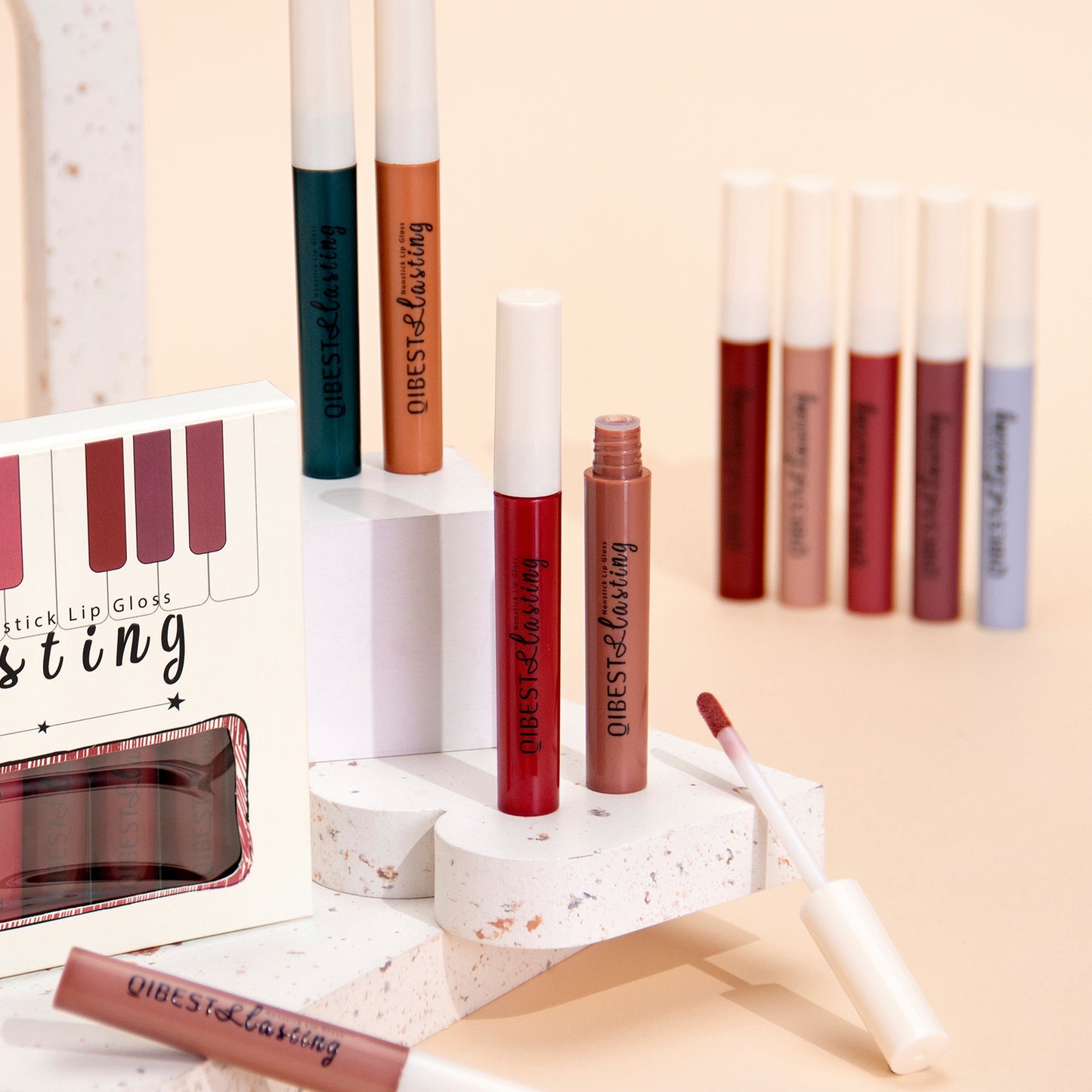 DBO MALL Q2236 12Pcs Velvet Matte Liquid Lipstick Makeup Sets