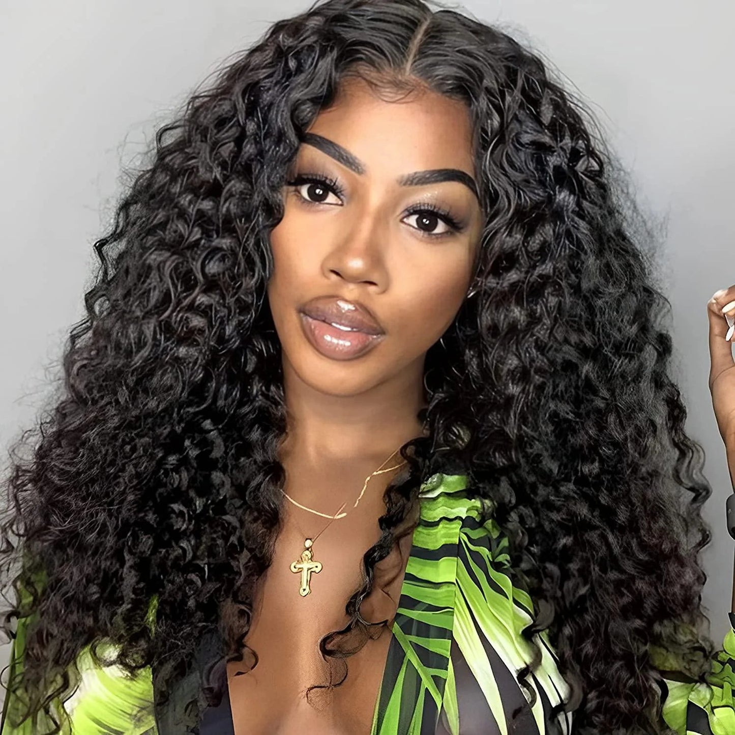 DBO MALL hair 13x4-lace-frontal-wig-water-wave-long-wig-brazilian-hair-26inches