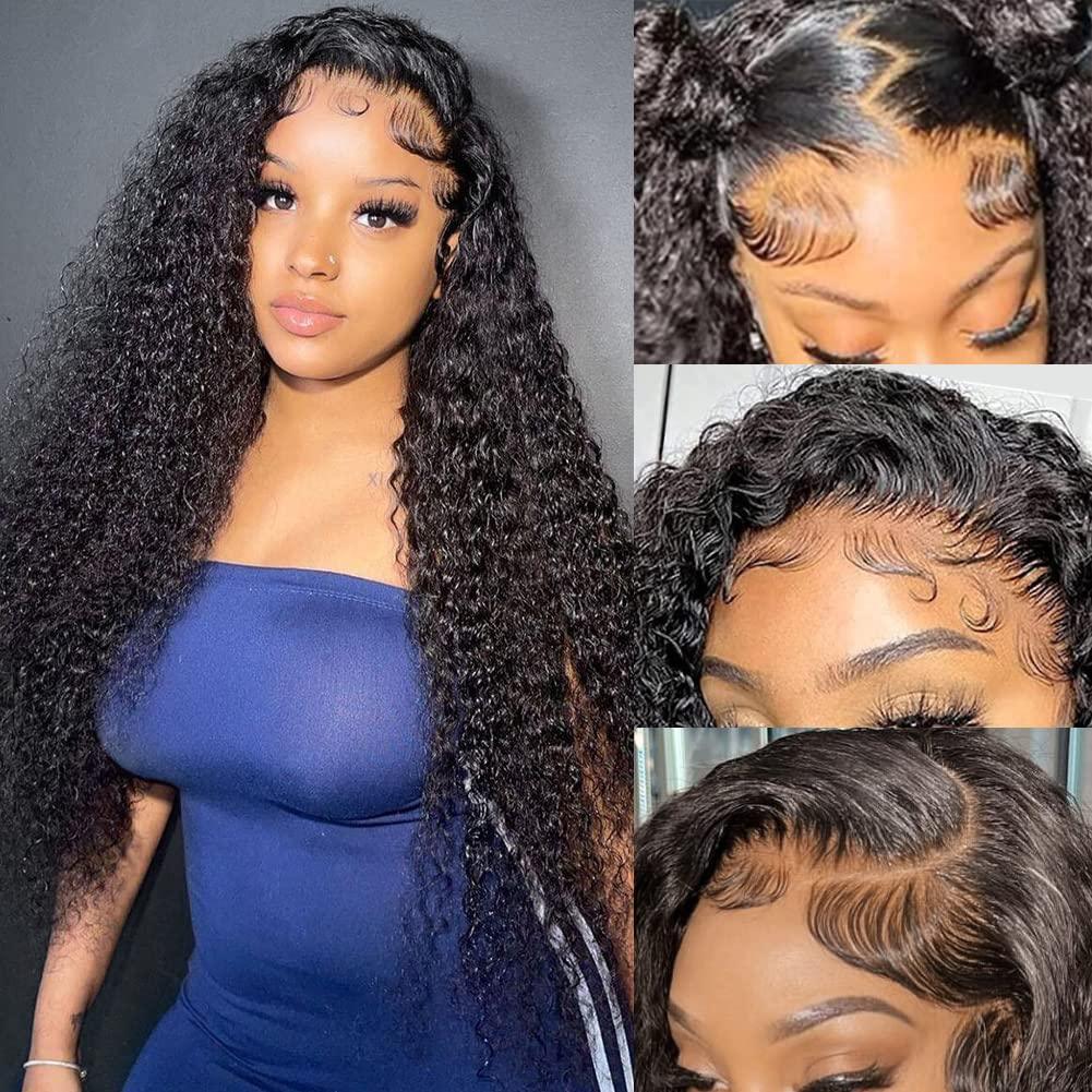 DBO MALL hair 13x4-lace-frontal-wig-water-wave-long-wig-brazilian-hair-26inches