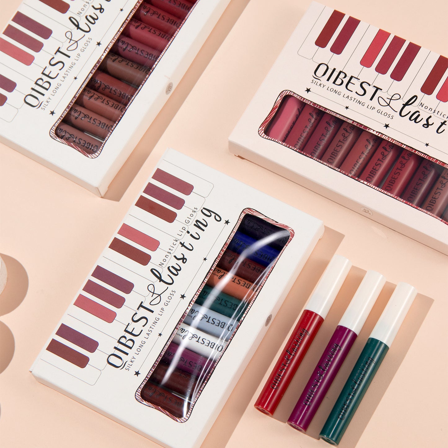 DBO MALL Q2236 12Pcs Velvet Matte Liquid Lipstick Makeup Sets