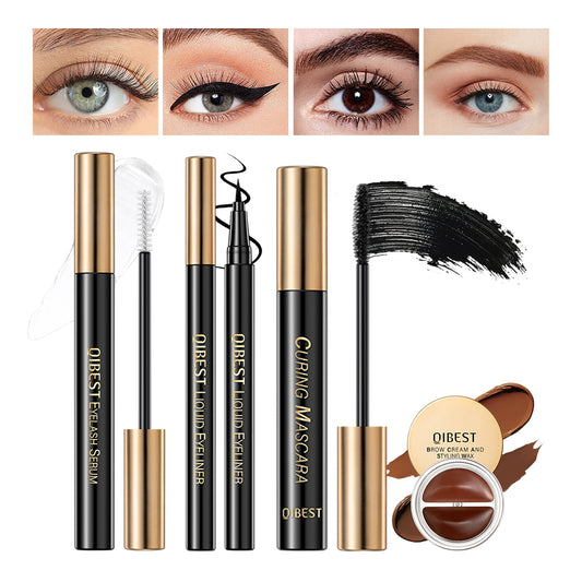 DBO MALL Q2401  4Pcs Mascara+Lash Serum+Liquid Eyeliner
