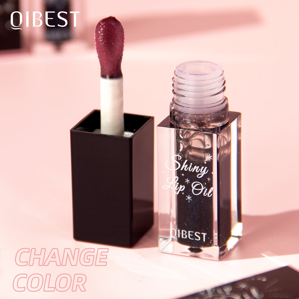 DBO MALL Q2416 Black Color Changing Lip Shiny Lip Oil