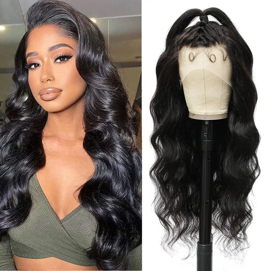 DBO MALL Körperwelle Perücke 13x4 Lace Front Perücke
