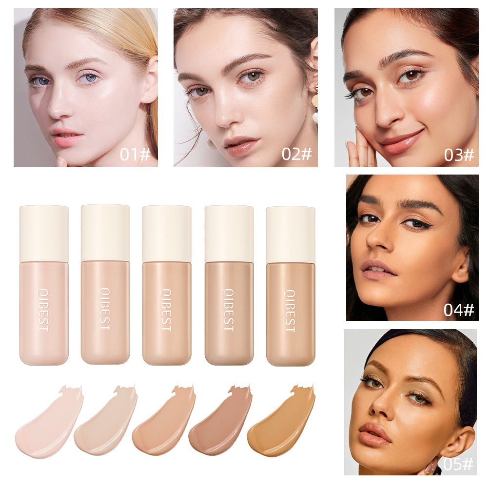 DBO MALL Q2405 Liquid Concealer Makeup Kit 5 colors Tinted moist foundation