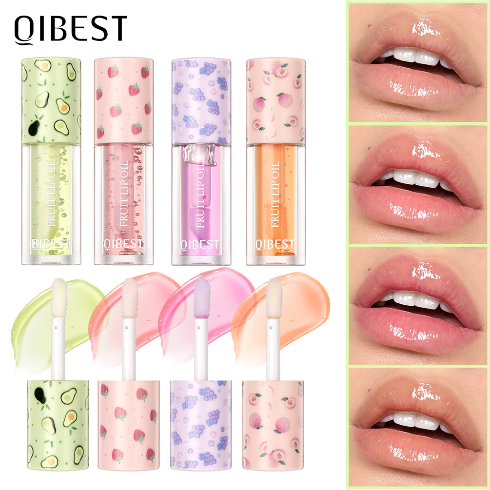 DBO MALL Q2415 Fruit-Flavored Plumping Lip Oil Set 4 Packs