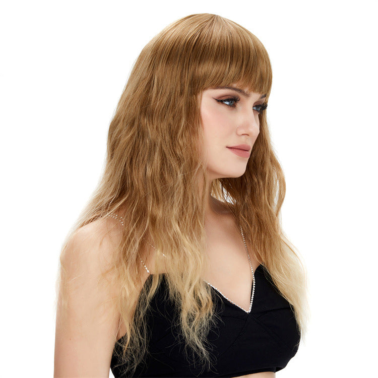 DBO MALL Long Blonde Wig Wavy Synthetic Wig Platinum Blonde Wig Middle Part Natural Blonde Wig Wigs for White Women