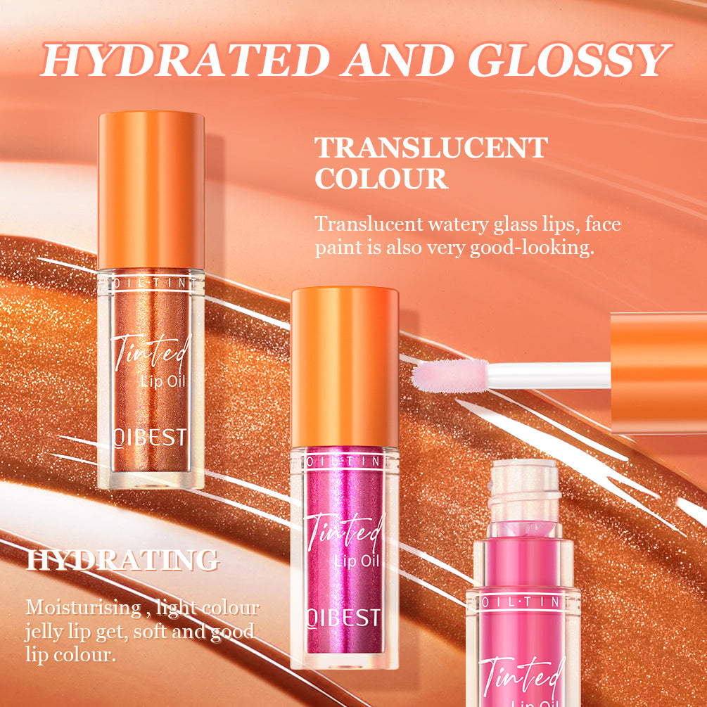 DBO MALL Q2406 4Pcs Hydrating Lip Glow Oil