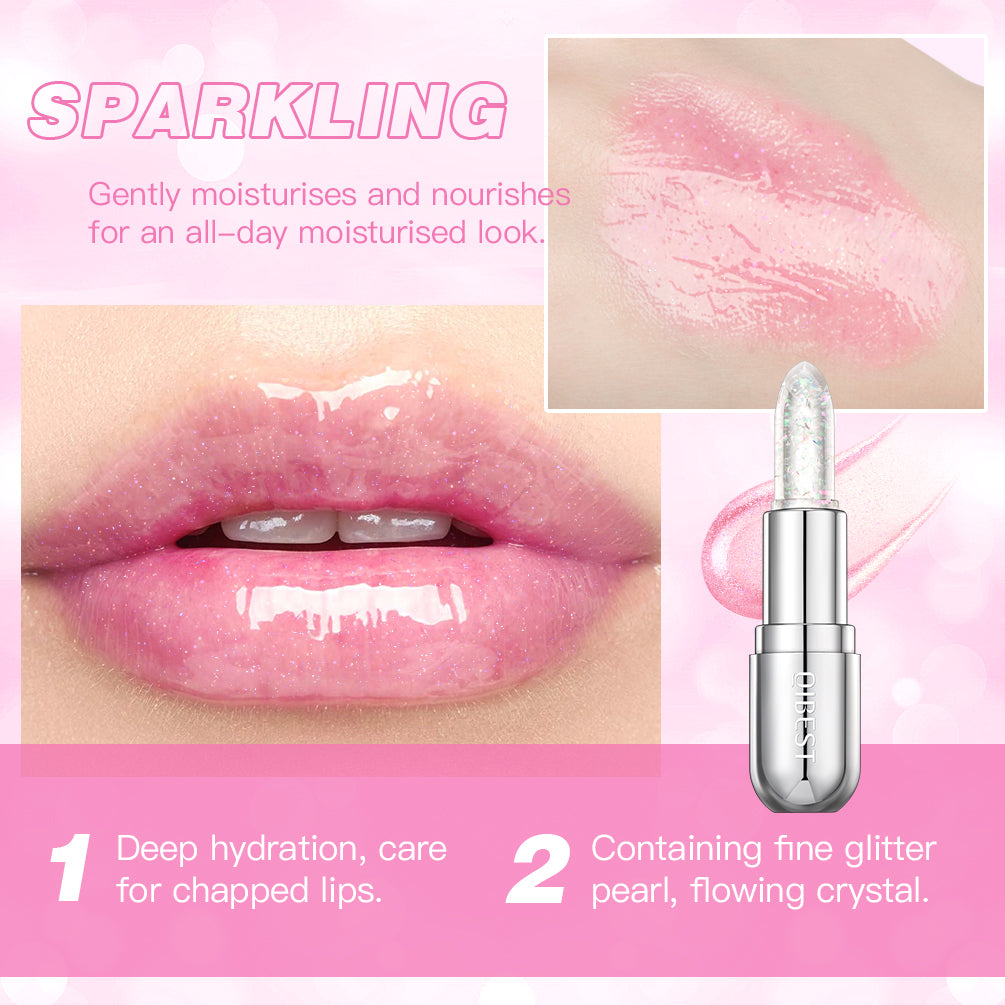 DBO MALL Q2398 3pcs Color Changing Lipstick and Glitter Confetti Balm
