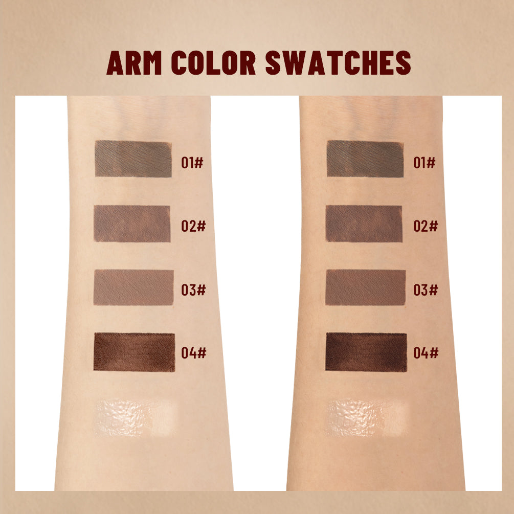 DBO MALL Q2413 2 in 1 2 in 1  Brow Styling & Cream 2-in-1 Waterproof Eyebrow Pen