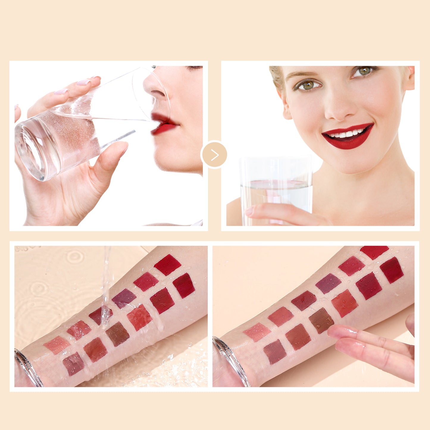DBO MALL Q2236 12Pcs Velvet Matte Liquid Lipstick Makeup Sets
