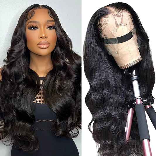 DBO MALL Körperwelle Perücke 13x4x1 Lace Front Perücke