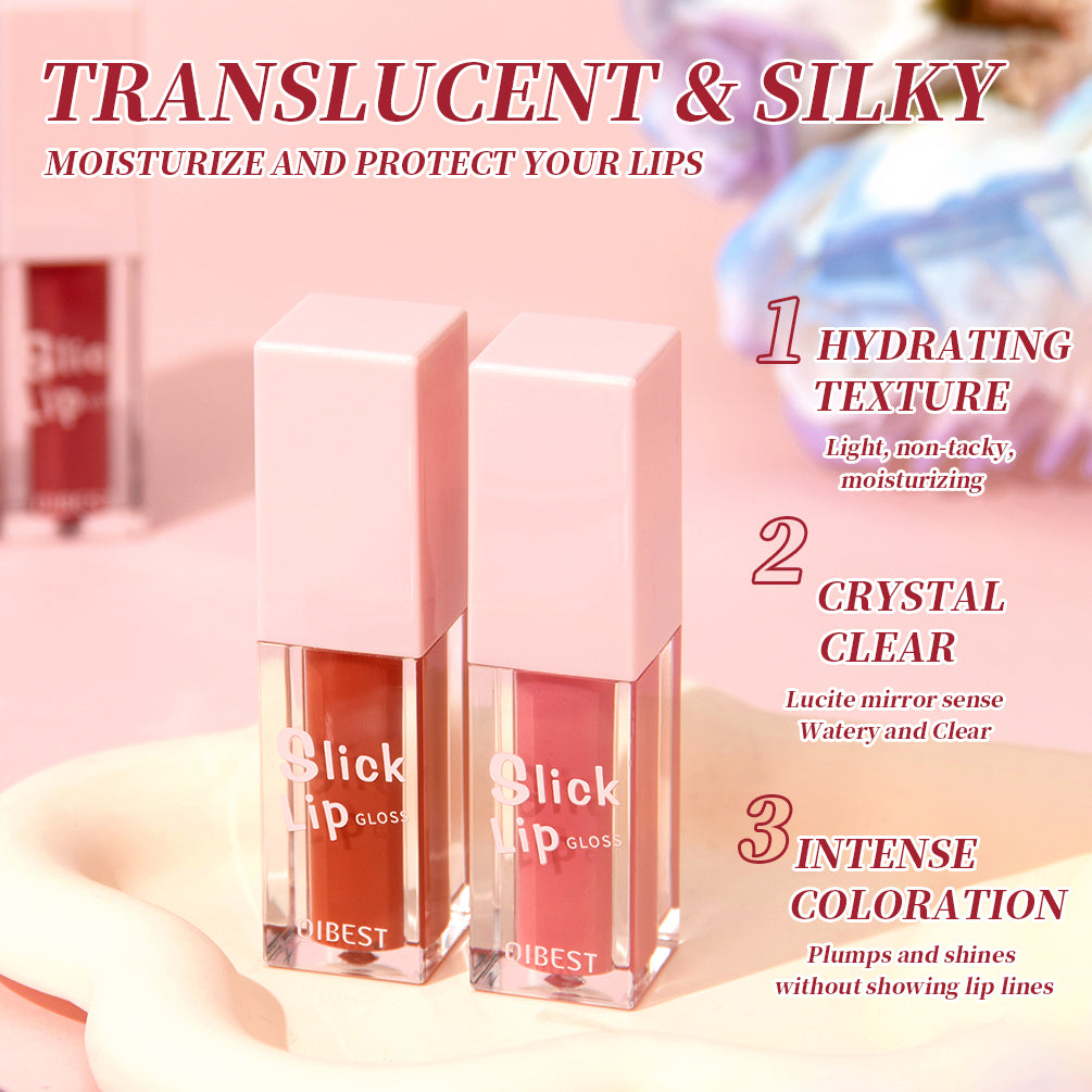DBO MALL Q2422 Hydrating Lip gloss 6 Colors Moisturizing Glossy Plumping Lip Gloss