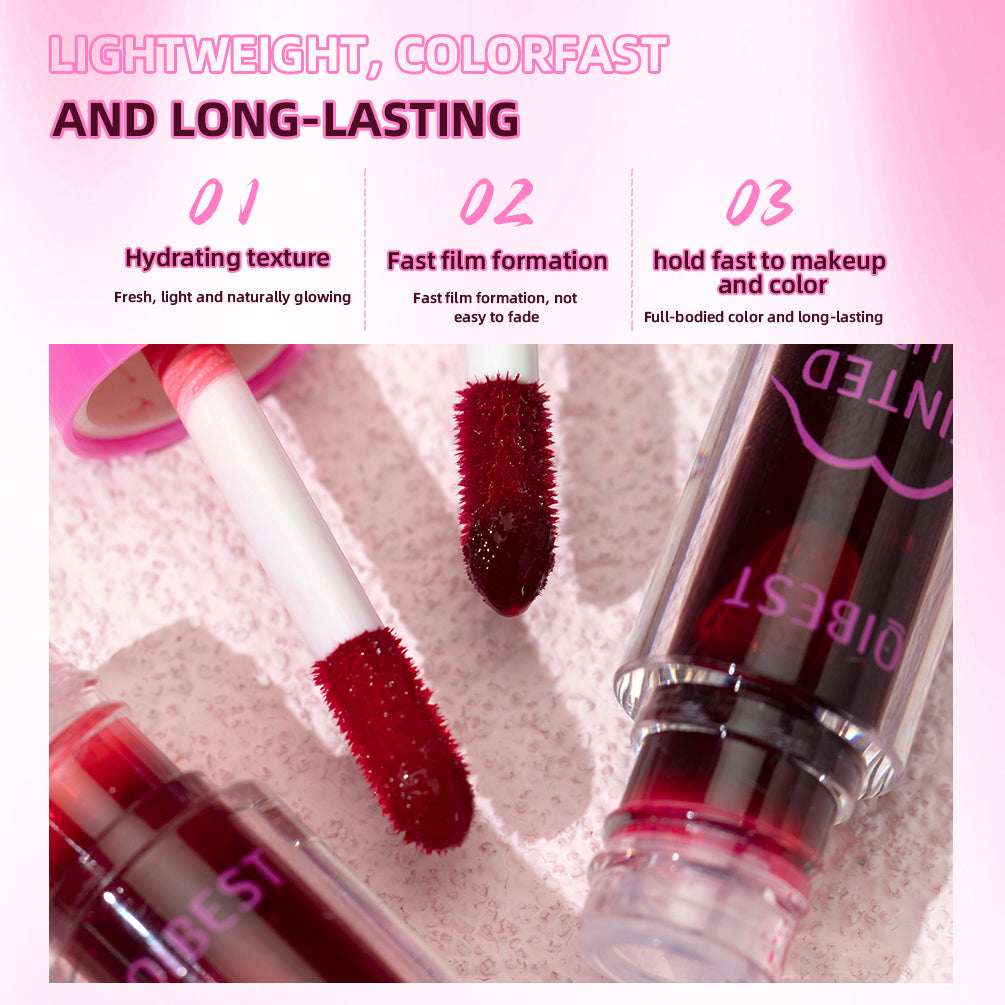 DBO MALL Q2419 2 Colors Lip Tint Korean Stain Set