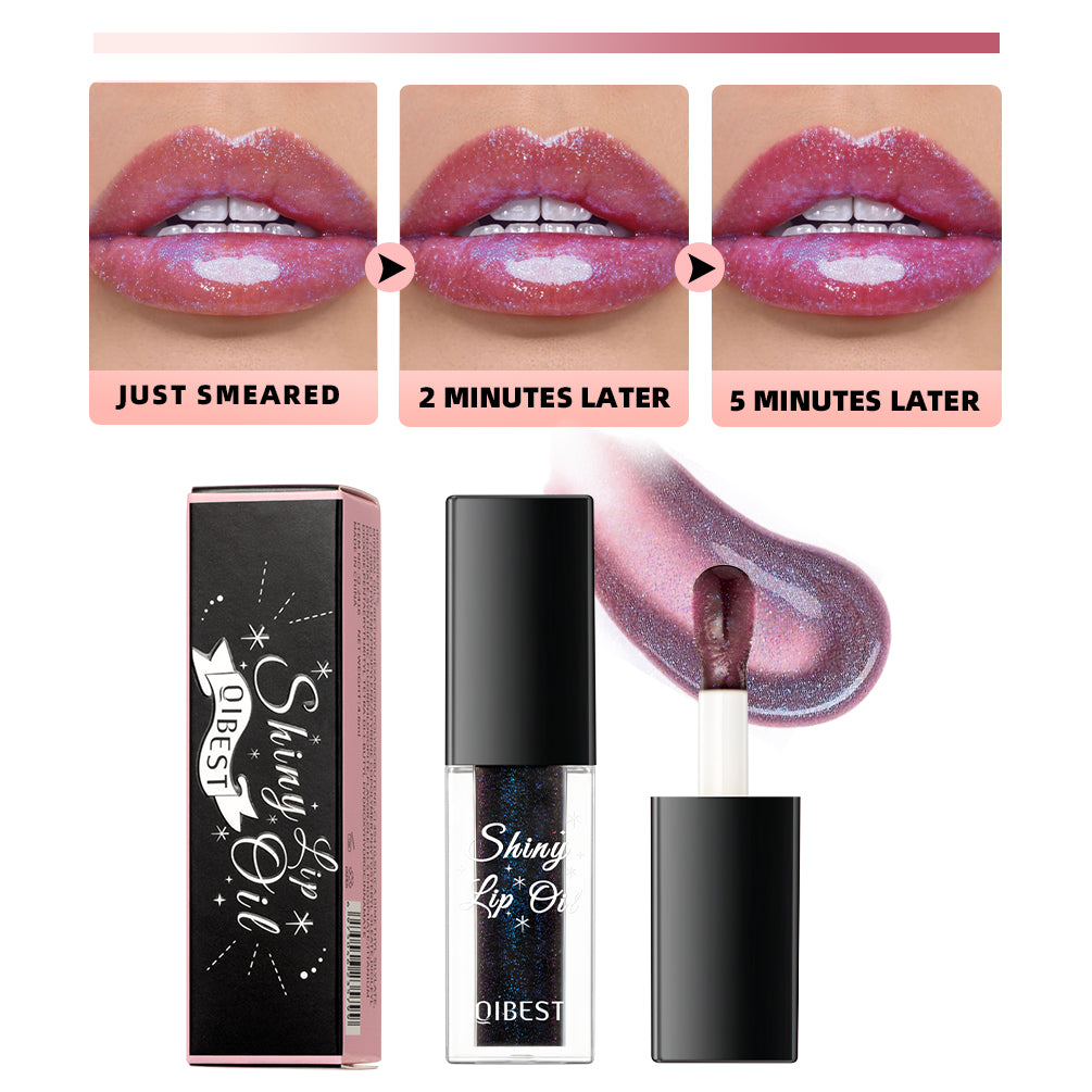 DBO MALL Q2416 Black Color Changing Lip Shiny Lip Oil