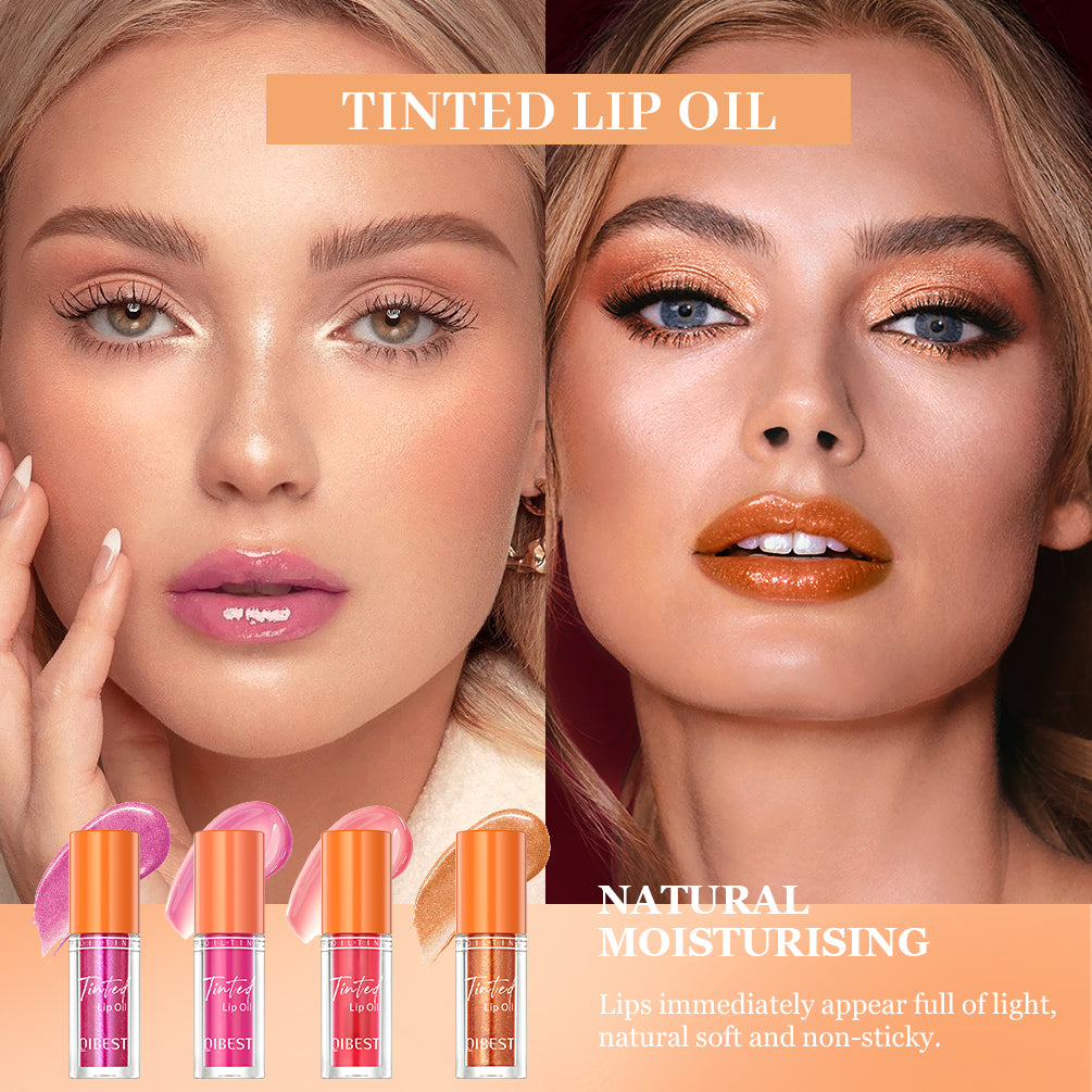 DBO MALL Q2406 4Pcs Hydrating Lip Glow Oil