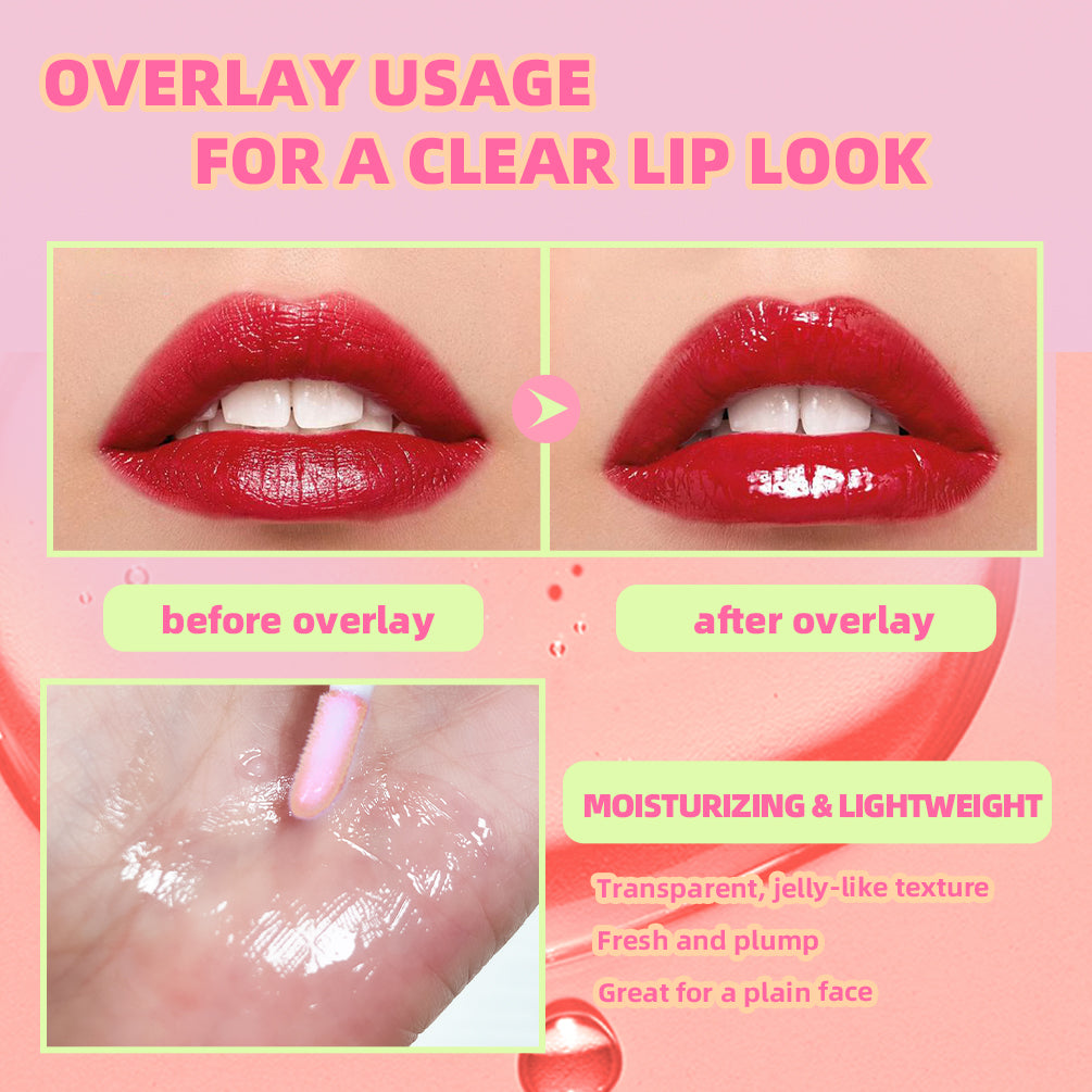 DBO MALL Q2424 4 colors Fruit Flavored  Lip Gloss oil Set