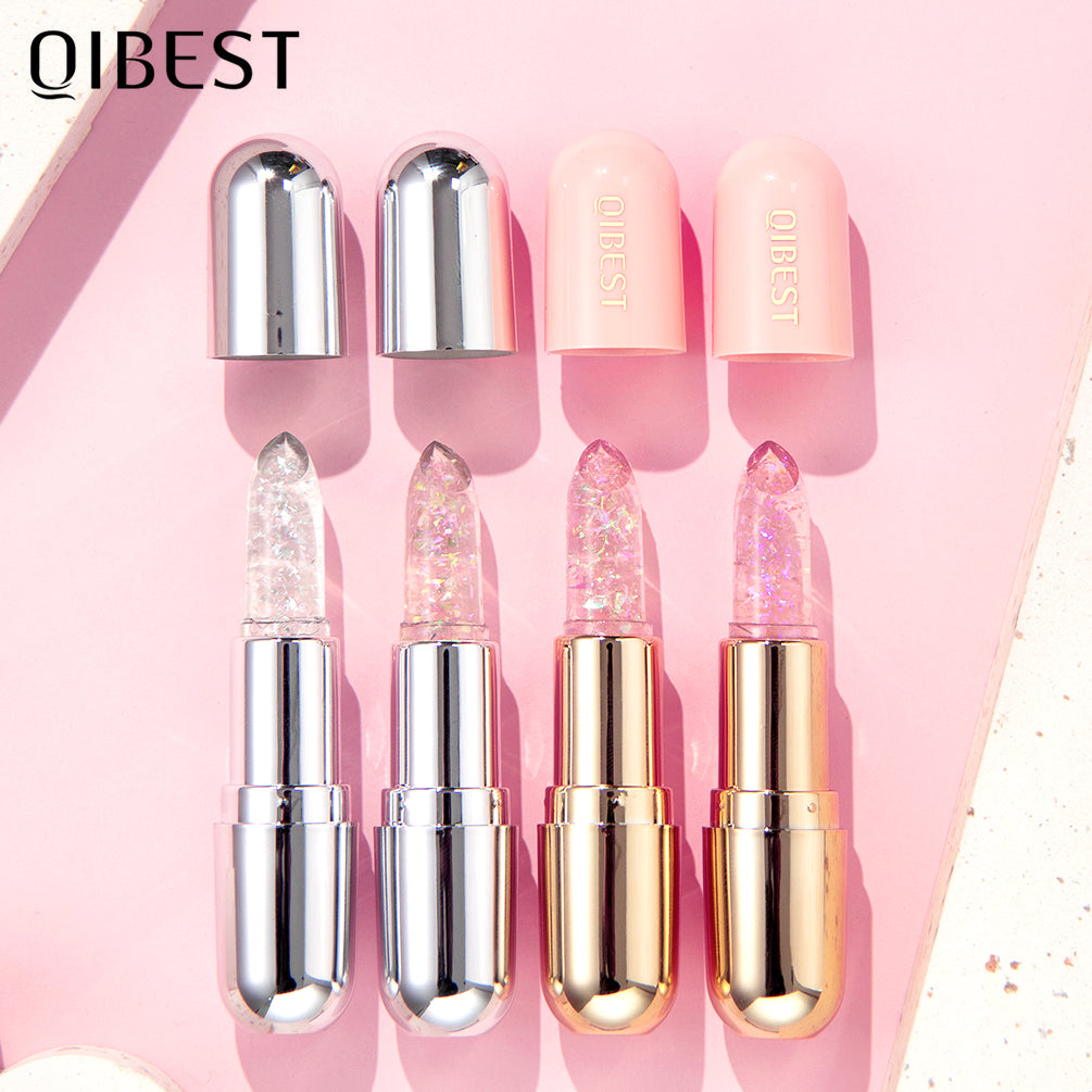 DBO MALL Q2398 3pcs Color Changing Lipstick and Glitter Confetti Balm