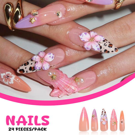 DBO Purl Hand Made 3D Press On Nail # 96-51