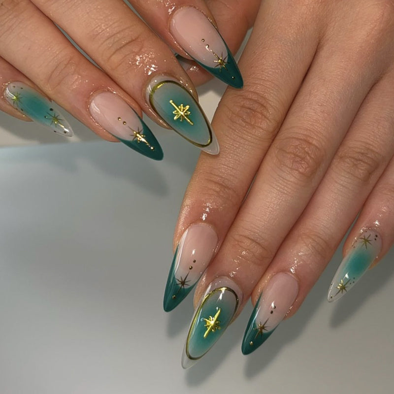 DBO Beautiful Pure Hand-made Press On Nails # 98-51