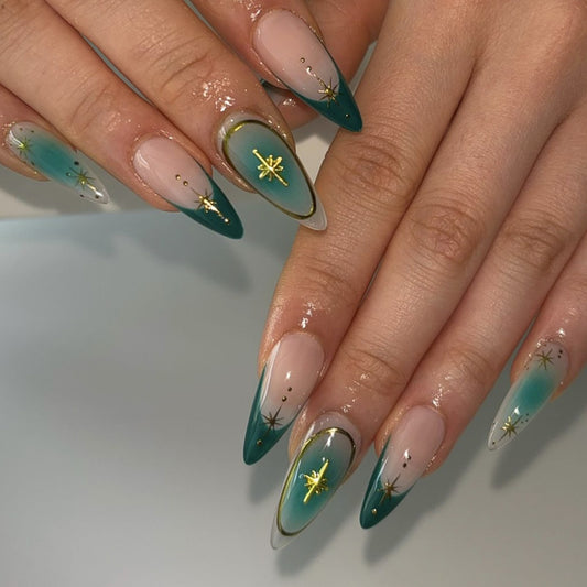 DBO Beautiful Pure Hand-made Press On Nails # 98-51