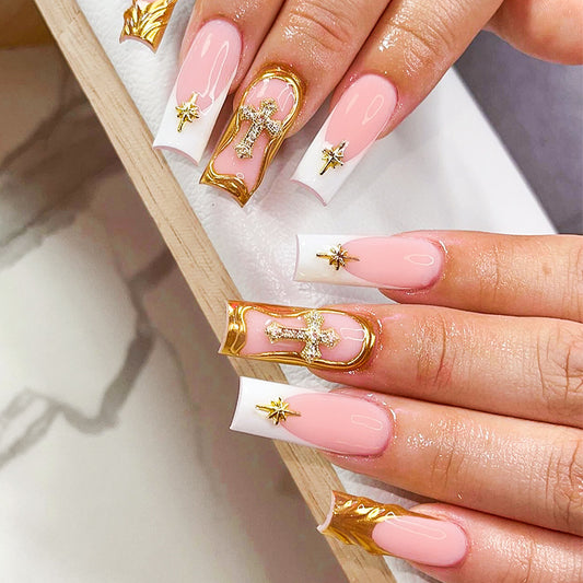 DBO Purl Hand-Made 3D Press On Nails #XH-95-73