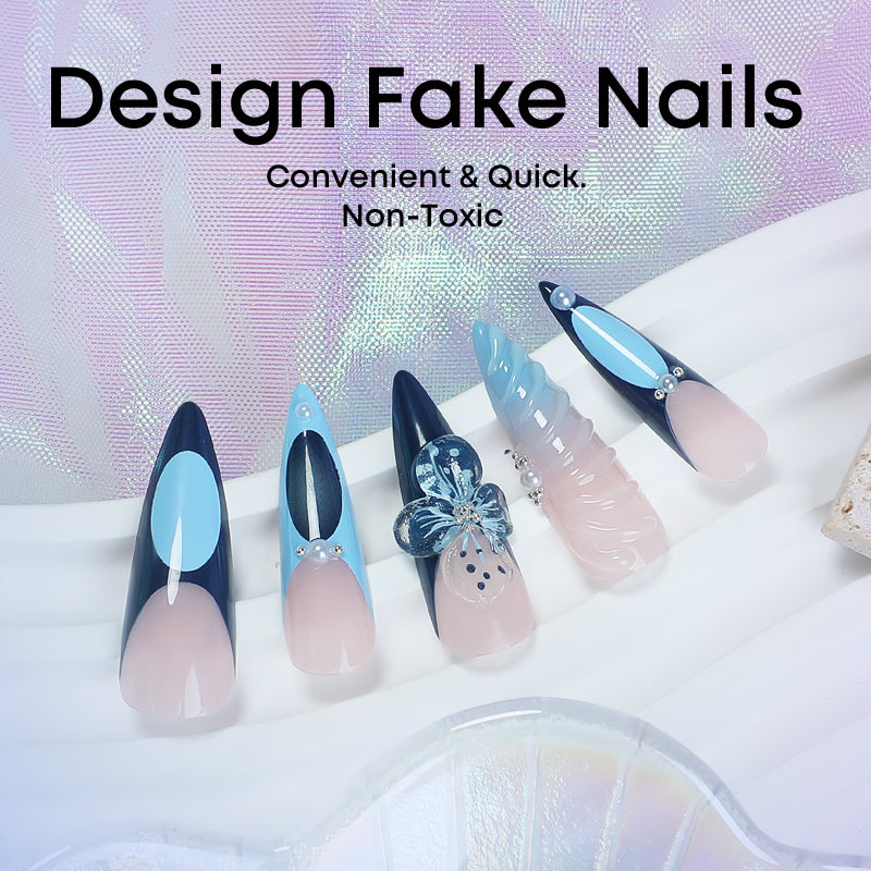 DBO Purl Hand Made 3D Press On Nails # 98-05