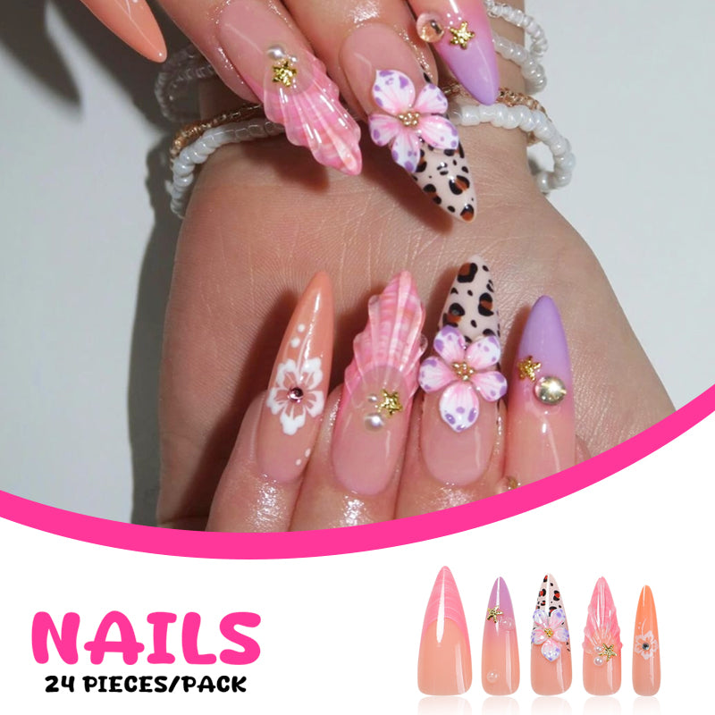 DBO Purl Hand Made 3D Press On Nail # 96-51