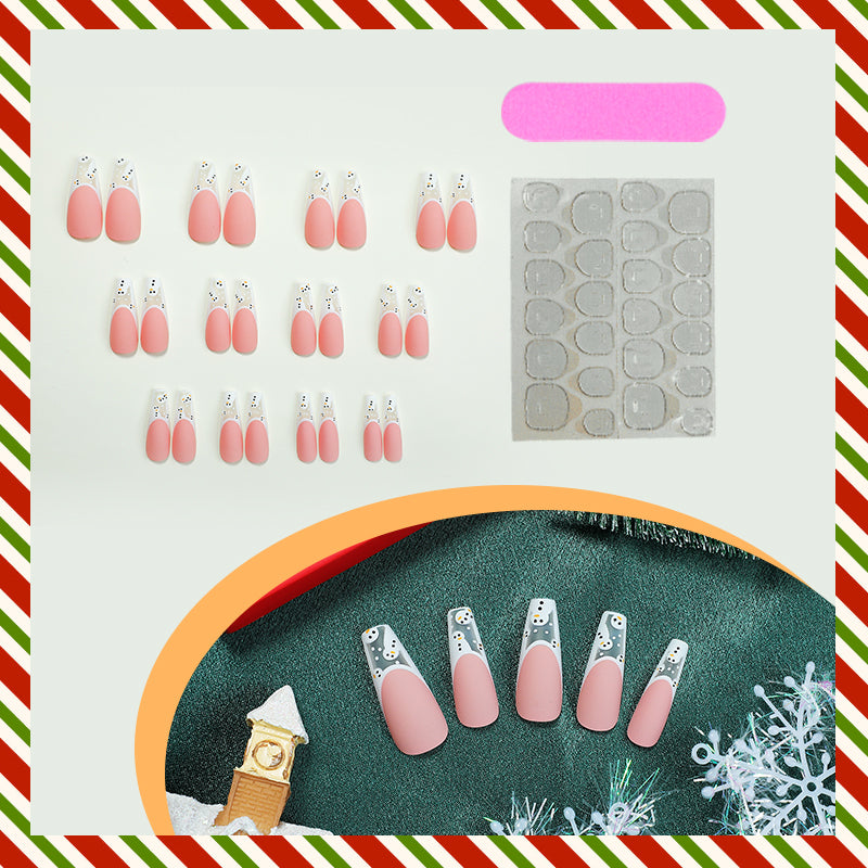 DBO Mall Beatiful Pure Hand-made Press On Nails #GZ-87-79