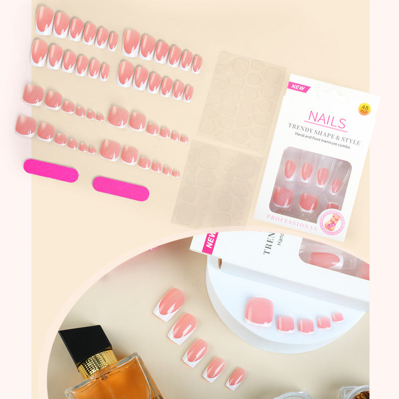 DBO Purl Hand-Made Fake Nail Press On NailsGZ-10-06