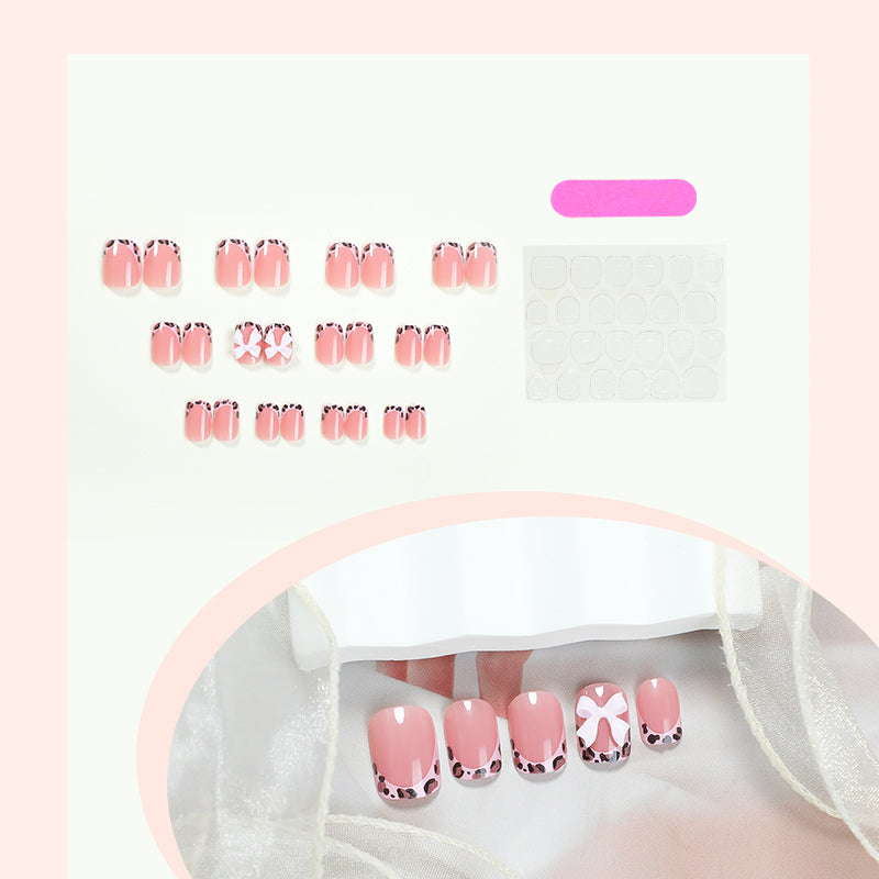 DBO Pure Hand-made Press On Nail with Flower # 98-50