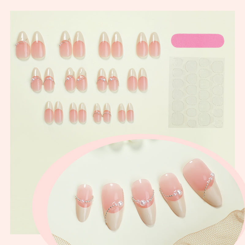 DBO MALL Beautiful Pure Hand-made Press On Nails # 98-3