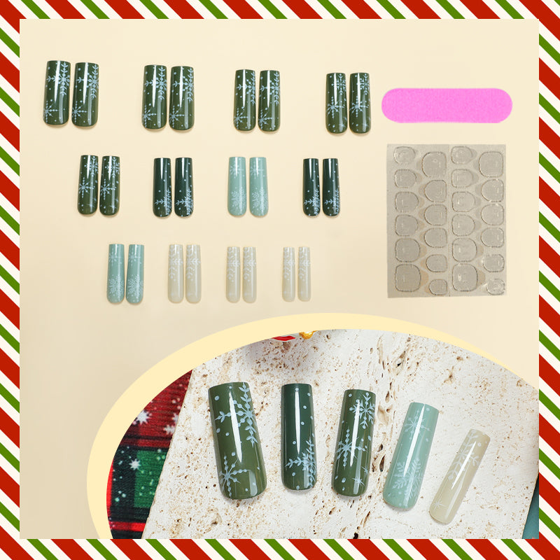 DBO MALL Beautiful Pure Hand-made Press On Nails #GZ-80-96