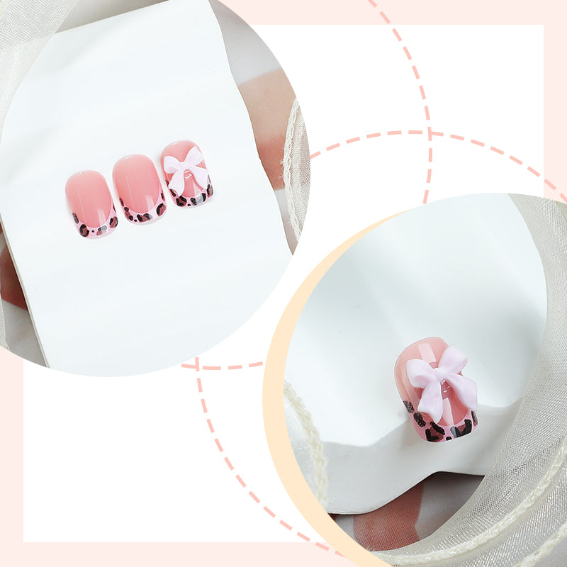 DBO Pure Hand-made Press On Nail with Flower # 98-50