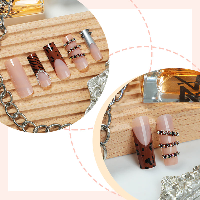 DBO  Pure Hand-made 3D Press On Nails # 98-53