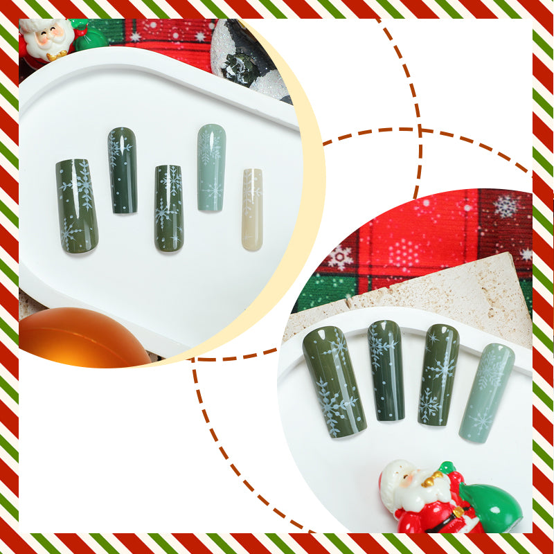 DBO MALL Beautiful Pure Hand-made Press On Nails #GZ-80-96