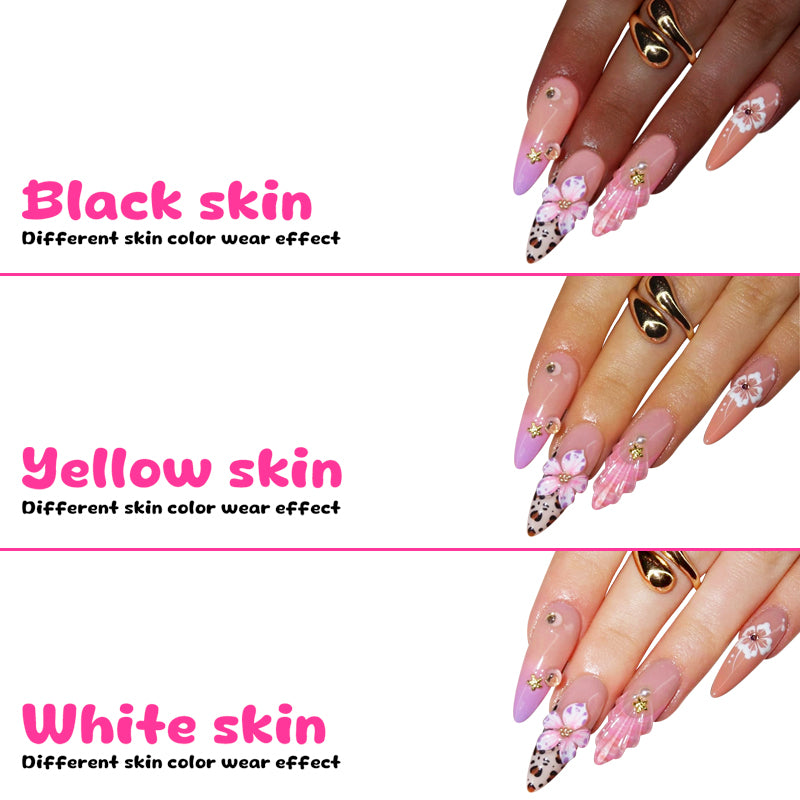 DBO Purl Hand Made 3D Press On Nail # 96-51