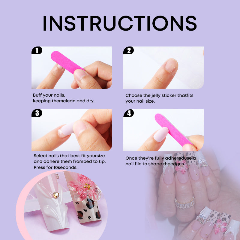 DBO Purl Hand-Made 3D Press On Nail # 98-13