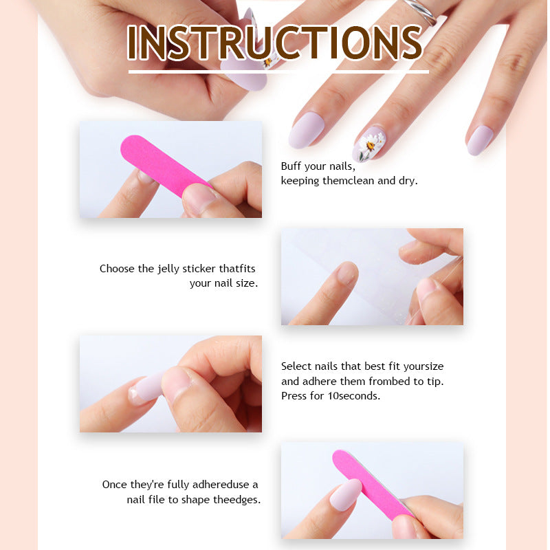 DBO Purl Hand-Made 3D Press On Nails #XH-95-73