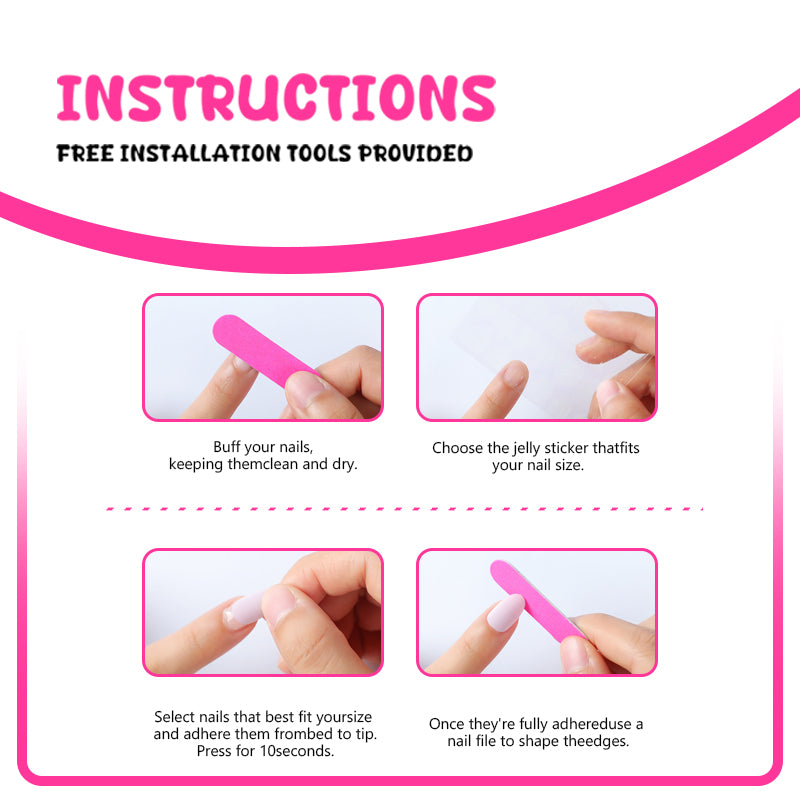 DBO Purl Hand-Made 3D Fake Nail Press On Nail 98-70