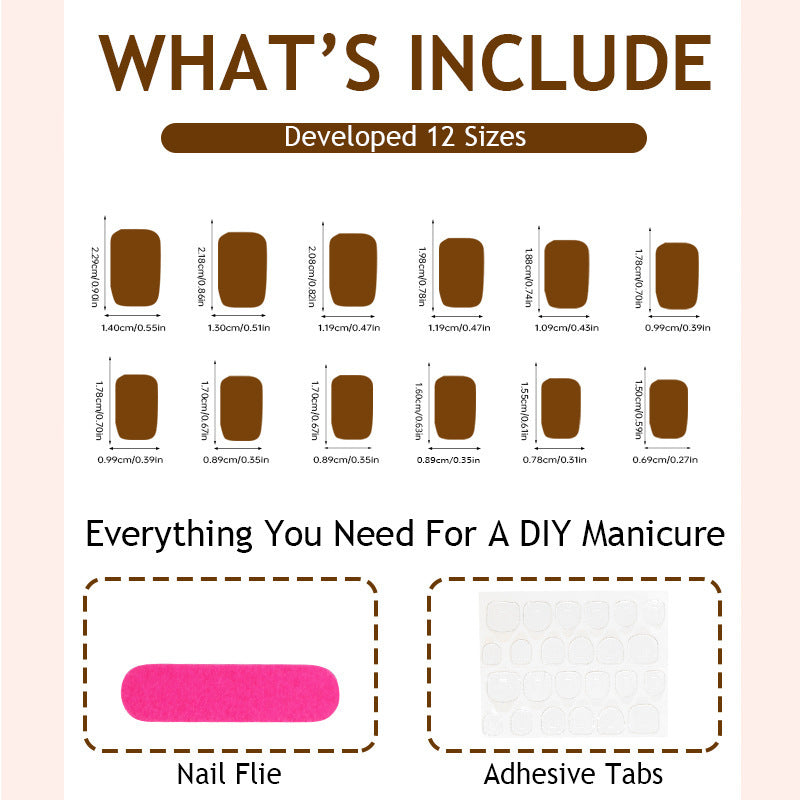 DBO Purl Hand-Made Fake Nail Press On NailsGZ-10-06